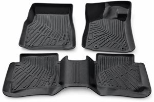 Voltage Bids - 3-Piece Black All-Weather Car Floor Mats – Front & Rear ...